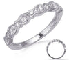 .52CT DIAMOND 14KT WHITE GOLD ROUND SEMI BEZEL INVISIBLE SEMI ETERNITY LOVE RING