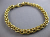 ESTATE LONG 18KT YELLOW GOLD 3D SOLID HAND CRAFTED ITALIAN BRACELET #28307