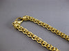 ESTATE EXTRA LONG 18KT YELLOW GOLD 3D SOLID HAND CRAFTED ITALIAN NECKLACE #28307