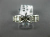 ESTATE WIDE 1.0CT DIAMOND 14K WHITE GOLD ROUND SEMI MOUNT ENGAGEMENT RING #19279