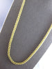 ESTATE EXTRA LONG 18KT YELLOW GOLD 3D SOLID HAND CRAFTED ITALIAN NECKLACE #28307