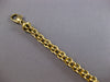 ESTATE LONG 18KT YELLOW GOLD 3D SOLID HAND CRAFTED ITALIAN BRACELET #28307