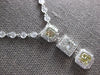 LARGE 2.22CT MULTI COLOR DIAMOND 18K WHITE GOLD MULTI SHAPE LOVE NECKLACE #28315