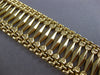 ANTIQUE LARGE & LONG 14KT YELLOW GOLD 3D HAND CRAFTED FILIGREE BRACELET #28305