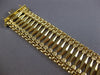 ANTIQUE LARGE & LONG 14KT YELLOW GOLD 3D HAND CRAFTED FILIGREE BRACELET #28305