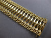 ANTIQUE LARGE & LONG 14KT YELLOW GOLD 3D HAND CRAFTED FILIGREE BRACELET #28305
