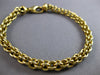 ESTATE LONG 18KT YELLOW GOLD 3D SOLID HAND CRAFTED ITALIAN BRACELET #28307