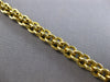 ESTATE LONG 18KT YELLOW GOLD 3D SOLID HAND CRAFTED ITALIAN BRACELET #28307
