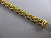 ESTATE LONG 18KT YELLOW GOLD 3D SOLID HAND CRAFTED ITALIAN BRACELET #28307