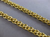 ESTATE EXTRA LONG 18KT YELLOW GOLD 3D SOLID HAND CRAFTED ITALIAN NECKLACE #28307