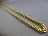 ESTATE EXTRA LONG 18KT YELLOW GOLD 3D SOLID HAND CRAFTED ITALIAN NECKLACE #28307