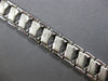 ESTATE WIDE 14KT WHITE GOLD 3D CLASSIC MATTE & SHINY CRISS CROSS FUN BRACELET