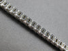 ESTATE 2.20CT DIAMOND 14K WHITE GOLD 3D CLASSIC ROUND SEMI BEZEL TENNIS BRACELET