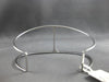 ESTATE LARGE 1.0CT DIAMOND 14K WHITE GOLD 3D TRIANGULAR BAR CUFF BANGLE BRACELET