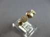ESTATE .16CT DIAMOND 14KT YELLOW GOLD 3D ROUND CLUSTER FLOWER FUN RING