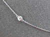ESTATE LARGE 1.5CT DIAMOND 14KT WHITE GOLD INSIDE OUT BY THE YARD LOVE NECKLACE
