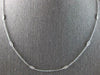 ESTATE .60CT DIAMOND 14KT WHITE GOLD 3D MARQUISE SHAPE BY THE YARD LOVE NECKLACE