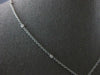 ESTATE .84CT DIAMOND 18K WHITE GOLD CIRCLE OF LIFE BY THE YARD FLOATING NECKLACE