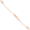 ESTATE 1.0CT DIAMOND 14K ROSE GOLD CLASSIC ROUND BEZEL BY THE YARD LOVE NECKLACE