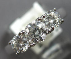1.0CT DIAMOND 14KT WHITE GOLD CLASSIC ROUND 3 STONE LUCIDA LOVE ENGAGEMENT RING