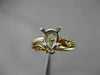 Antique 14K White & Yellow Gold Semi Mount Wedding Anniversary Band Set