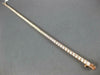 ESTATE 3.0CT DIAMOND 14KT ROSE GOLD 3D CLASSIC ROUND 4 PRONG TENNIS BRACELET