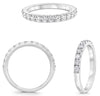 .46CT DIAMOND 14KT WHITE GOLD ROUND CLASSIC SEMI MOUNT WEDDING ANNIVERSARY RING