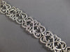 ESTATE WIDE 1.23CT DIAMOND 14KT WHITE GOLD MULTI HEART FILIGREE TENNIS BRACELET