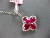 LARGE 2.72CT DIAMOND & AAA RUBY 14KT ROSE GOLD 3D OVAL & ROUND FILIGREE PENDANT