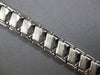 ESTATE WIDE 14KT WHITE GOLD 3D CLASSIC MATTE & SHINY CRISS CROSS FUN BRACELET