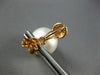 LARGE .49CT DIAMOND & AAA SOUTH SEA PEARL 18K ROSE GOLD 3D CLUSTER STUD EARRINGS