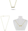 .13CT DIAMOND 14KT YELLOW GOLD ROUND FILIGREE BOW SHAPE ADJUSTABLE FUN NECKLACE