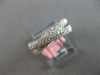 ESTATE .51CT DIAMOND 14K WHITE GOLD 3D CLASSIC MULTI ROW CRISS CROSS X LOVE RING