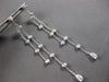 .86CT DIAMOND 14KT WHITE GOLD 3D CLASSIC BY THE YARD CHANDELIER HANGING EARRINGS