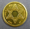 ESTATE JERUSALEM OF GOLD 18KT YELLOW GOLD KNESSET ISRAEL DOUBLE SIDED COIN 28176