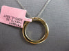 ESTATE .55CT DIAMOND 14KT YELLOW GOLD 3D CLASSIC CIRCLE OF LIFE FLOATING PENDANT