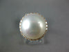 ESTATE .32CT DIAMOND & AAA SOUTH SEA PEARL 18KT ROSE GOLD CLASSIC HALO LOVE RING