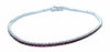 ESTATE 1.74CT AAA RUBY 18KT WHITE GOLD 3D CLASSIC ROUND TENNIS BRACELET