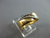 ESTATE .10CT DIAMOND 14KT 2 TONE GOLD CLASSIC FILIGREE DIAGONAL CRISS CROSS RING