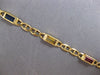 ESTATE 2CT AAA MULTI GEM 14KT YELLOW GOLD 3D EMERALD CUT FUN LOVE BRACELET
