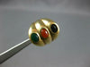 ESTATE LARGE 2.20CT AAA MULTI COLOR ONYX 14KT YELLOW GOLD 3D BEZEL OVAL FUN RING