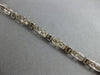 1.80CT DIAMOND 14KT WHITE GOLD PAST PRESENT FUTURE MATTE & SHINY TENNIS BRACELET