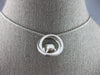 ESTATE .30CT DIAMOND & AAA TAHITIAN PEARL 18KT WHITE GOLD CIRCLE OF LIFE PENDANT