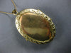 ANTIQUE EXTRA LARGE 14K YELLOW GOLD HANDCRAFTED LADY CAMEO LOCKET PENDANT #27767