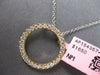 ESTATE .55CT DIAMOND 14KT YELLOW GOLD 3D CLASSIC CIRCLE OF LIFE FLOATING PENDANT