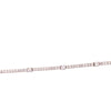 ESTATE 1.30CT DIAMOND 18KT WHITE GOLD CLASSIC ROUND BY THE YARD TENNIS BRACELET