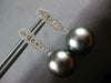 .45CT DIAMOND & AAA TAHITIAN PEARL 18K WHITE GOLD 3D CLASSIC BAR HANGING ARRINGS