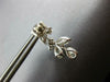 ESTATE 3.65CT DIAMOND 14KT WHITE GOLD 3D MULTI SHAPE TEAR DROP HANGING EARRINGS