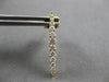 .52CT DIAMOND 18KT YELLOW GOLD 3D CLASSIC GRADUATING BAR FUN HANGING EARRINGS