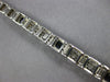 ANTIQUE 1CT AAA SAPPHIRE 14K WHITE GOLD ART DECO PRINCESS TENNIS BRACELET #27816